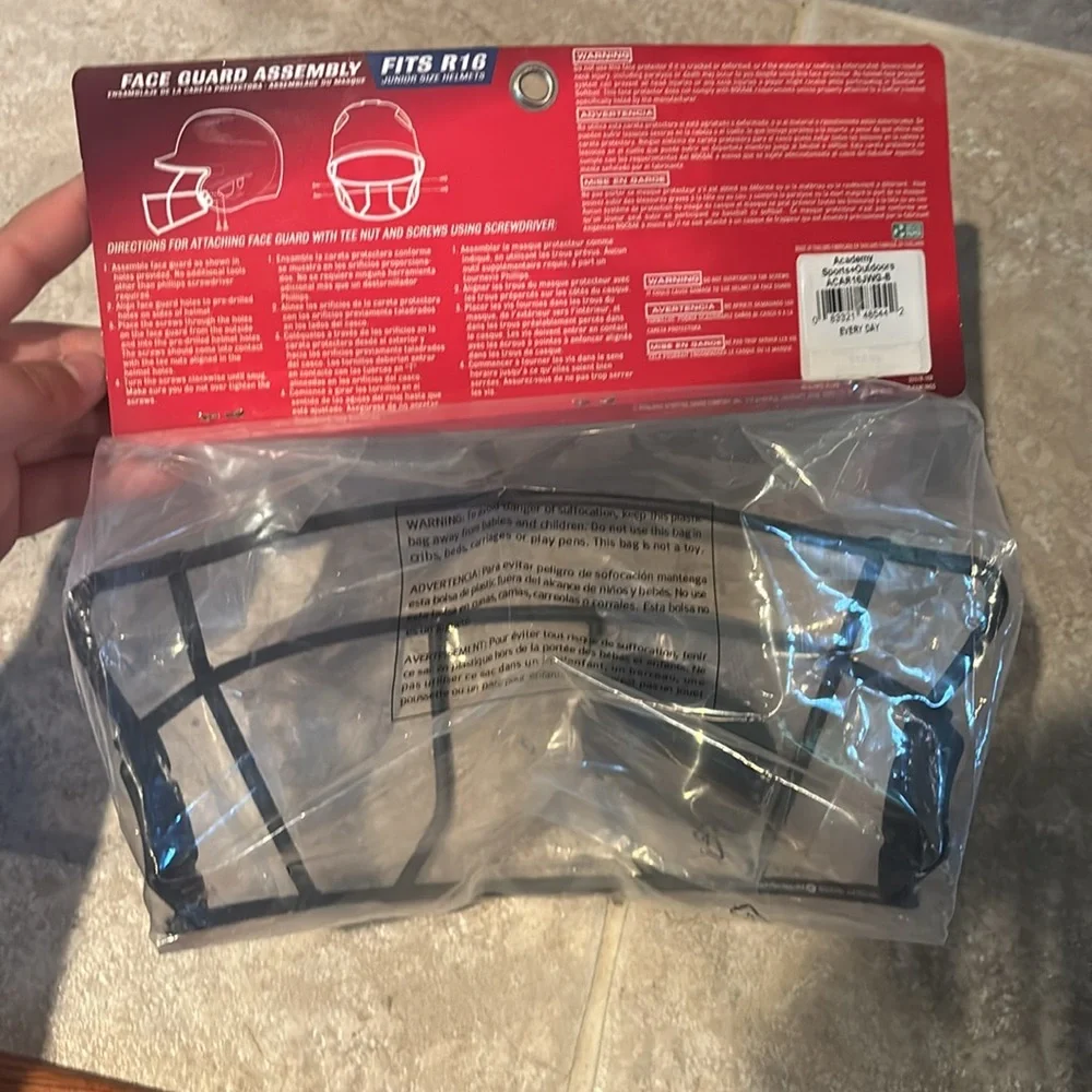 Rawlings Black Batter's Helmet Face Guard
